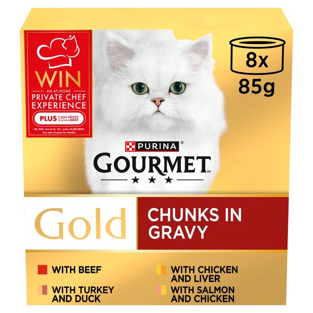 Gourmet Gold Chunks in Gravy Gravy Collection Wet Cat Food
