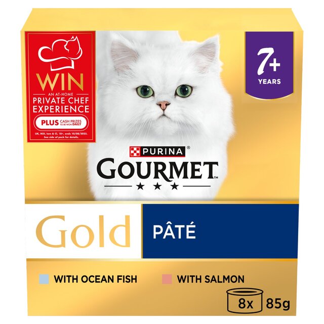 Gourmet Gold Senior 7+ Pate Fish Wet Cat Food