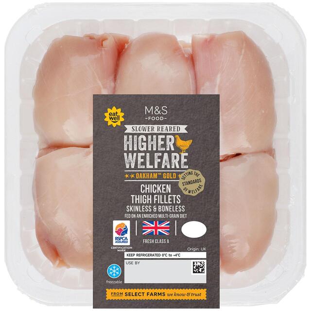 M&S Oakham Gold Chicken Thigh Fillets