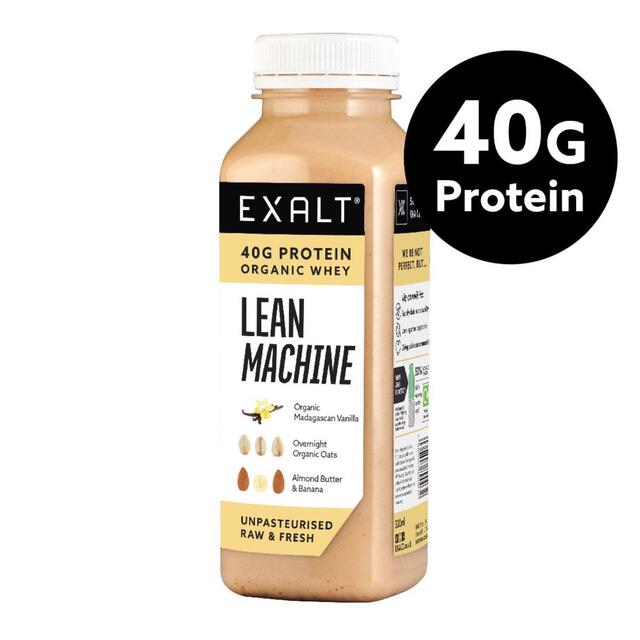 EXALT Lean Machine Fresh Protein Shake Organic Madagascan Vanilla