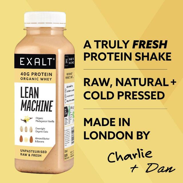 EXALT Lean Machine Fresh Protein Shake Organic Madagascan Vanilla thumbnail 3