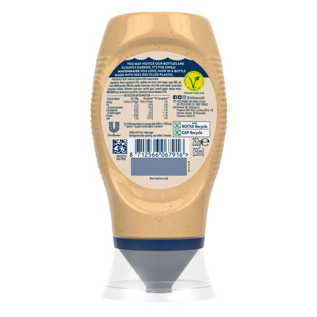 Hellmann's Chilli Squeezy Mayonnaise thumbnail 2