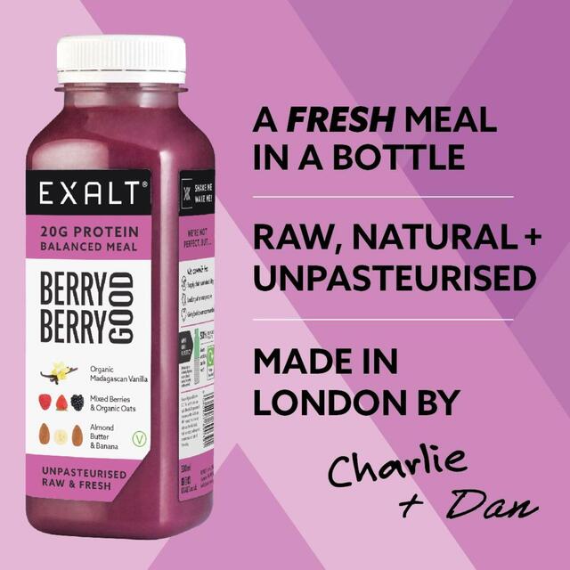 EXALT Berry Berry Good Fresh Vegan Protein Smoothie Berries & Vanilla thumbnail 3