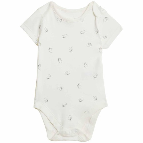 M&S 7pk Lion Bodysuits, 0-3 M, Grey Mix thumbnail 4