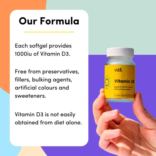 Vitl Vitamin D3 Capsules thumbnail 4