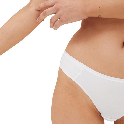 M&S Womens 5pk No VPL Cotton Modal Bikini Knickers '12 White thumbnail 2