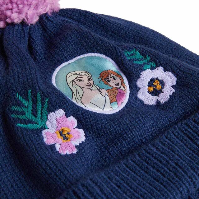 M&S Kids FrozenTM Knitted Set 18-36 Navy thumbnail 2