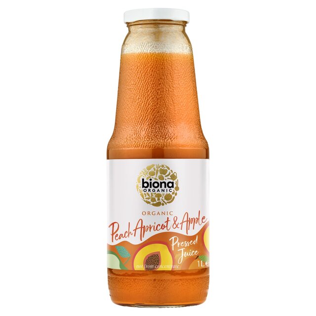 Biona Organic Pressed Peach, Apricot & Apple Juice