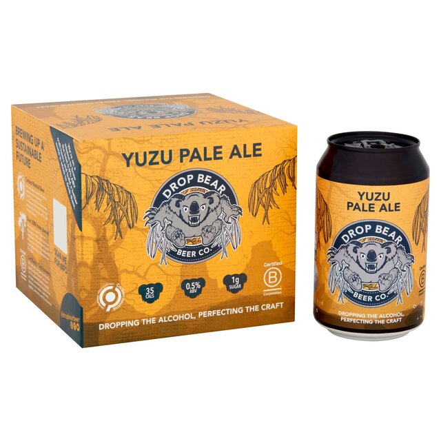 Drop Bear Beer Yuzu Pale Ale 4 pack 0.5% Alcohol Free