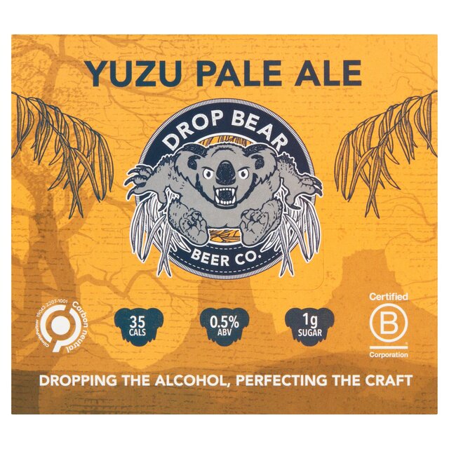 Drop Bear Beer Yuzu Pale Ale 4 pack 0.5% Alcohol Free thumbnail 2