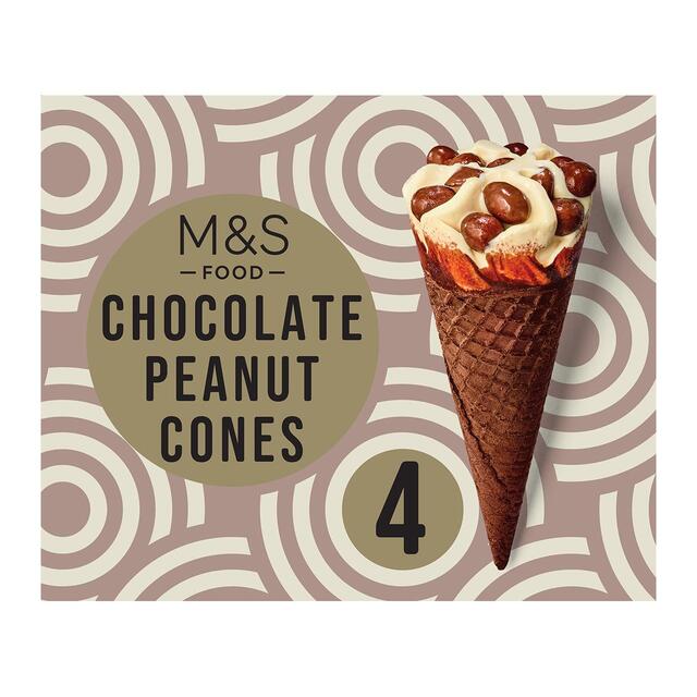 M&S Chocolate Peanut Cones