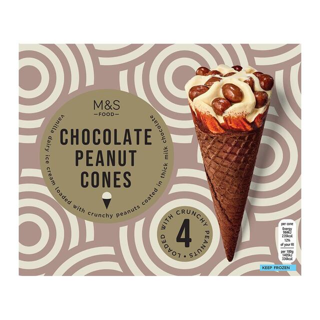 M&S Chocolate Peanut Cones thumbnail 2