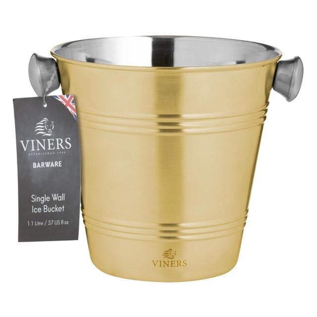 Viners Barware Gold Single Wall Ice Bucket thumbnail 2