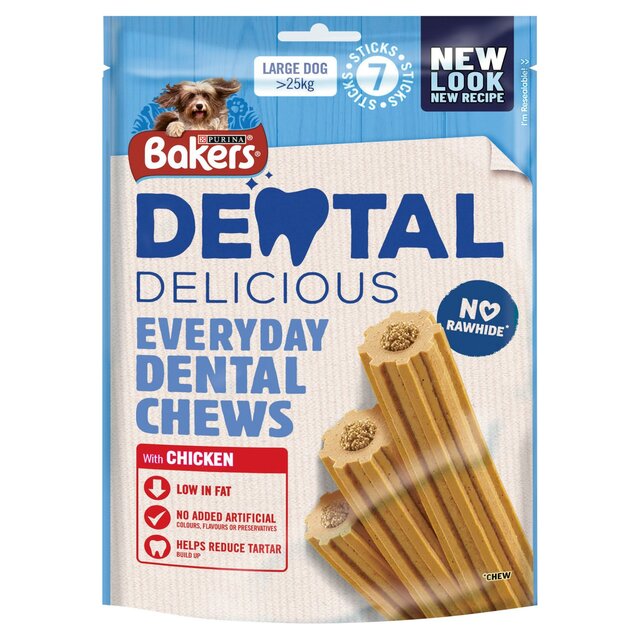 Bakers Dental Delicious Large Chicken Dog Chews thumbnail 2