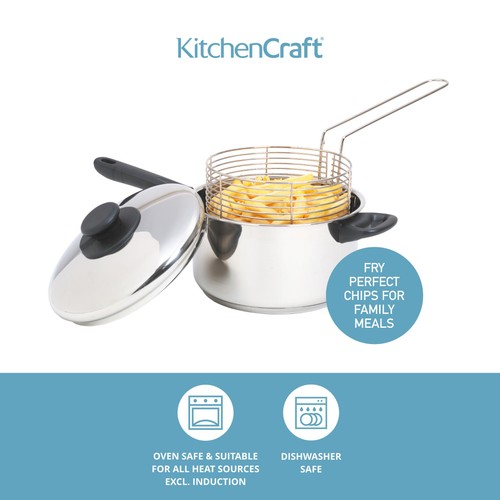 KitchenCraft Large Chip Fryer & Basket thumbnail 4