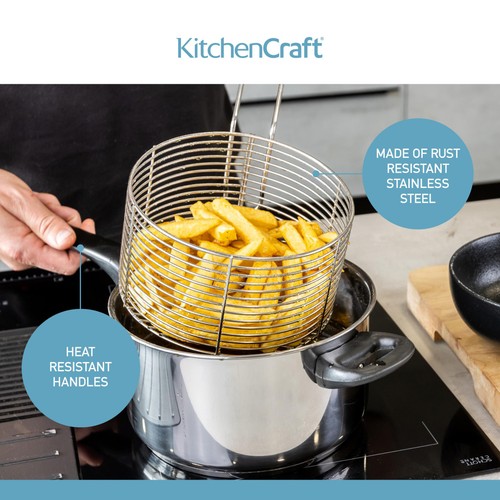 KitchenCraft Large Chip Fryer & Basket thumbnail 5