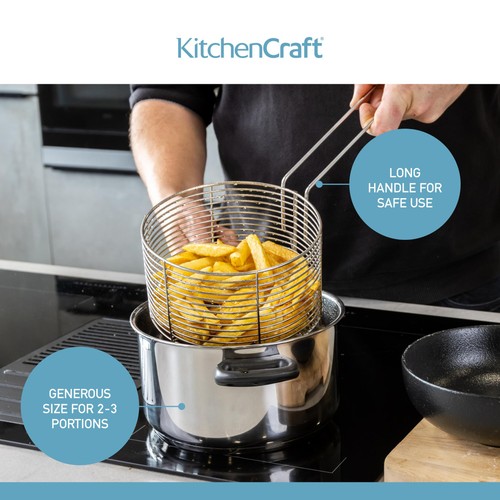 KitchenCraft Large Chip Fryer & Basket thumbnail 7