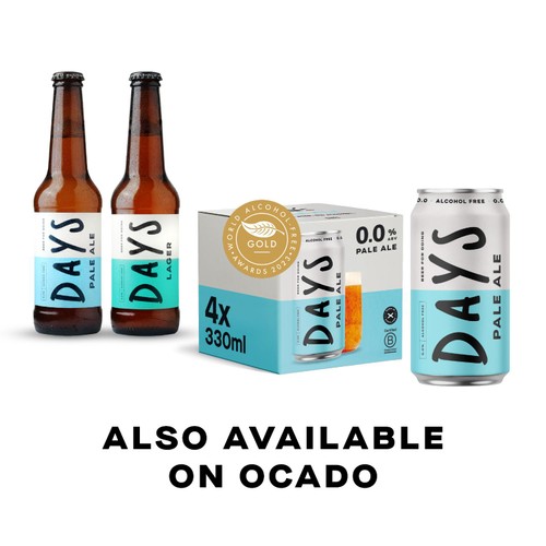 Days 0.0% Alcohol Free Beer Lager Cans thumbnail 3
