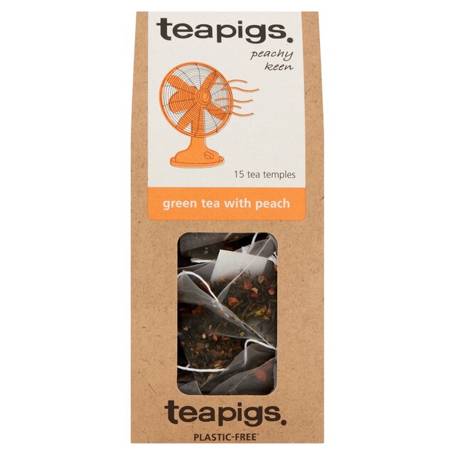 teapigs green tea with peach