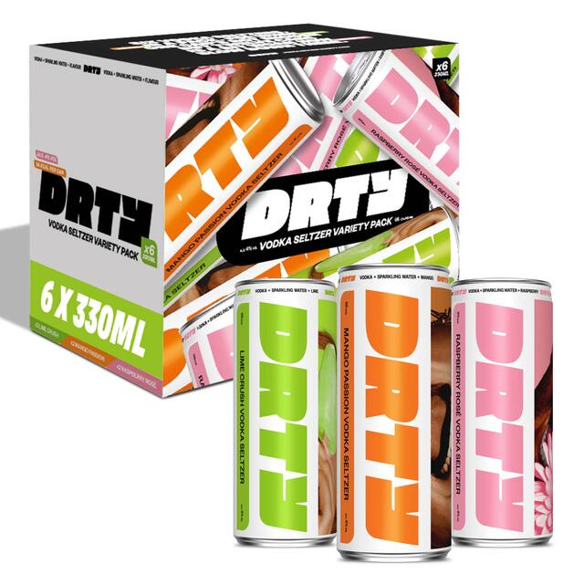 DRTY Vodka Seltzer Mixed Pack