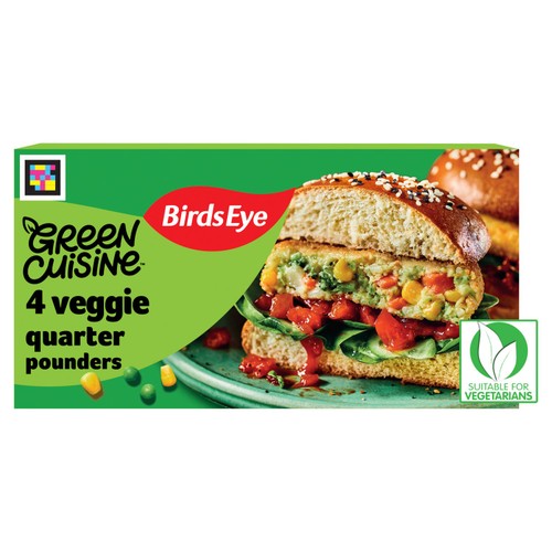 Birds Eye Green Cuisine 4 Veggie Quarter Pounders
