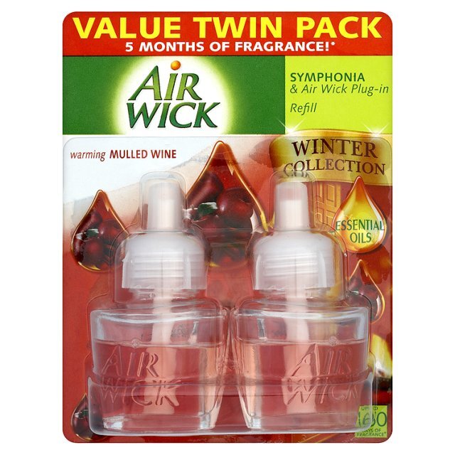 Airwick Electrical Plug In Refill Twin Mulled Wine & Crackling Fire
