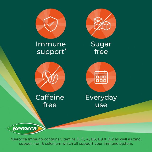 Berocca Immuno Orange Flavour Energy Immunity Vitamin Tablets thumbnail 4