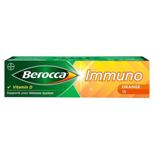 Berocca Immuno Orange Flavour Energy & Immunity Tablets