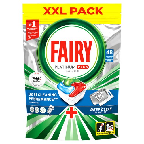 Fairy Platinum Plus Deep Clean Dishwasher Tablets Deep Clean