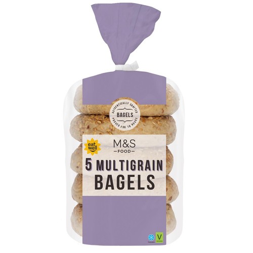 M&S 5 Multigrain Sourdough Bagels