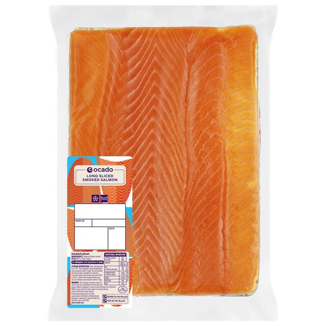 Ocado Long Sliced Smoked Salmon thumbnail 2