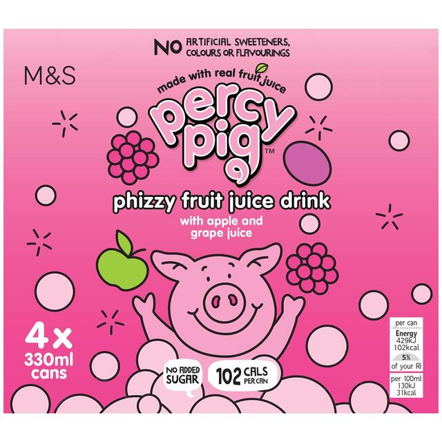M&S Percy Pig Phizzy Fruit Juice Drink