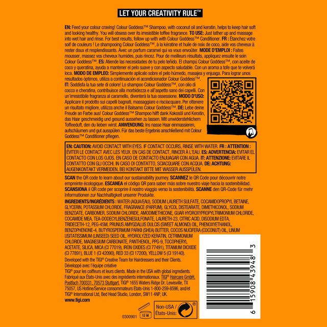 Bed Head by TIGI Colour Goddess Shampoo for Coloured Hair thumbnail 4