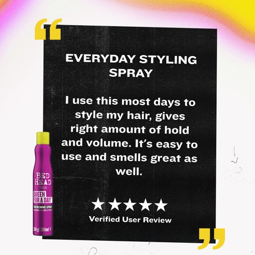 Bed Head by TIGI Queen For A Day Volume Thickening Spray for Fine Hair thumbnail 3