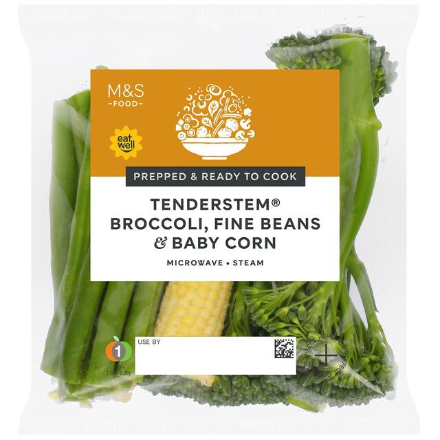 M&S Tenderstem Broccoli Fine Beans & Baby Corn