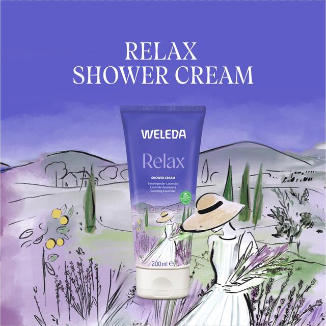 Weleda Lavender Relax Shower Cream Wash Certified Natural thumbnail 4