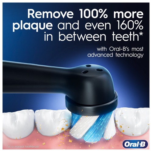 Oral-B iO4 Black & White Electric Toothbrush Duo Pack + Travel Case thumbnail 3