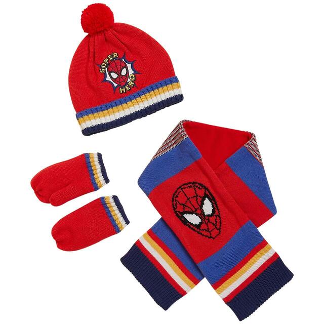 M&S Kids SpidermanTM Knitted Set 12M-6Y, Red