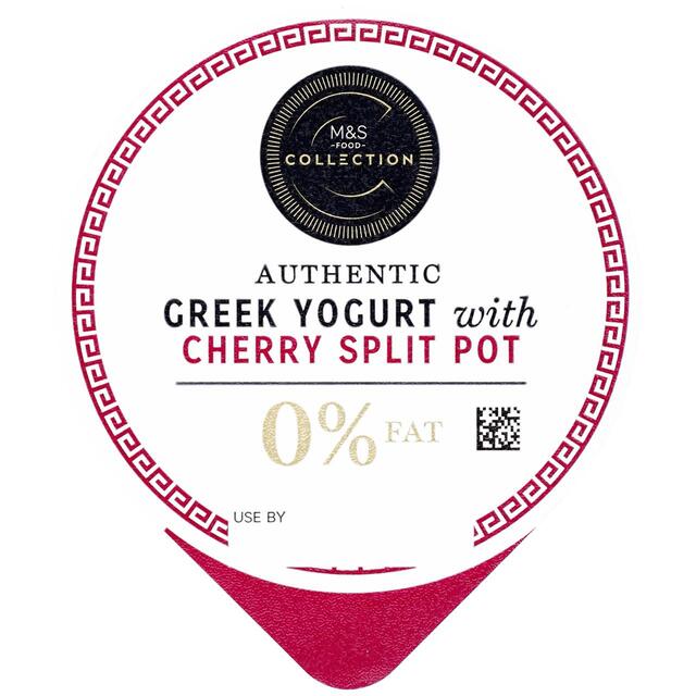 M&S Authentic Greek 0% Yogurt with Cherry thumbnail 2