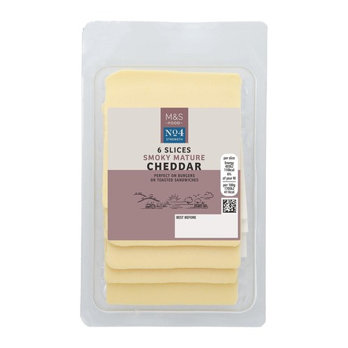 M&S Smoky Mature Cheddar Slices thumbnail 2