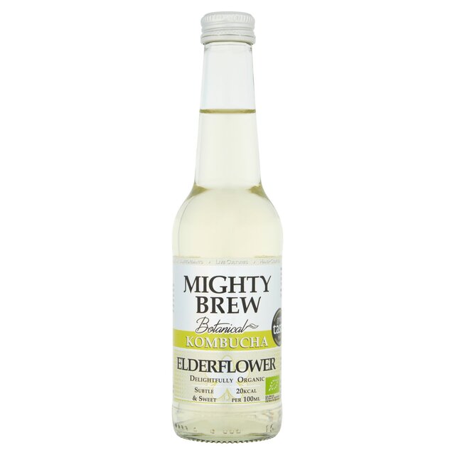 Mighty Brew Botanical Elderflower Organic Kombucha