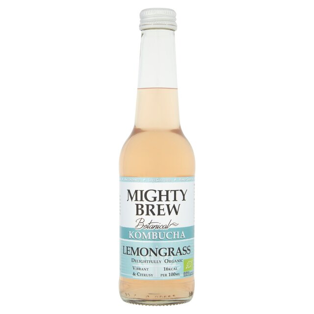 Mighty Brew Botanical Lemongrass Organic Kombucha