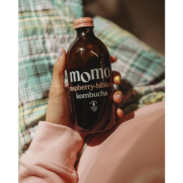MOMO Kombucha Organic Raspberry Hibiscus thumbnail 3