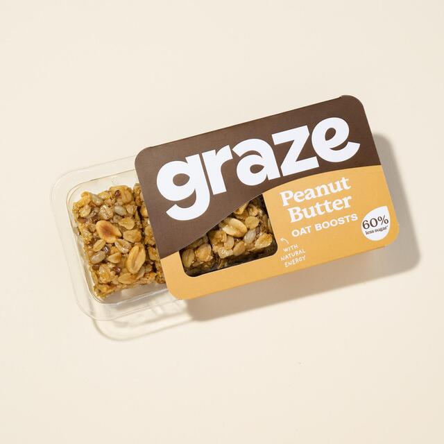 Graze Protein Peanut Butter Vegan Snacks With Oats thumbnail 2