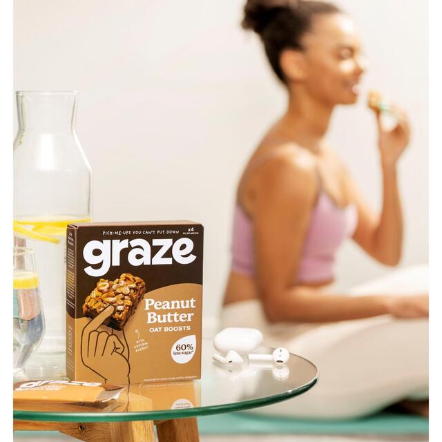Graze Protein Peanut Butter Vegan Snacks With Oats thumbnail 3