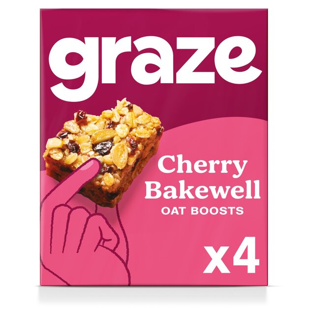Graze Vegan Cherry Bakewell Snack Bars