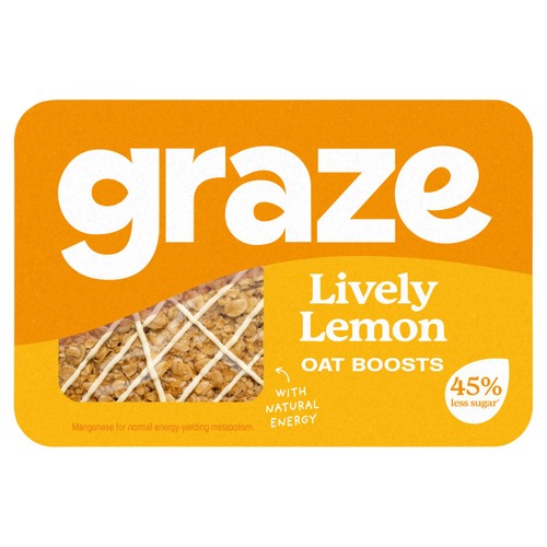 Graze Lively Lemon Oat Boosts Flapjack Snack thumbnail 2