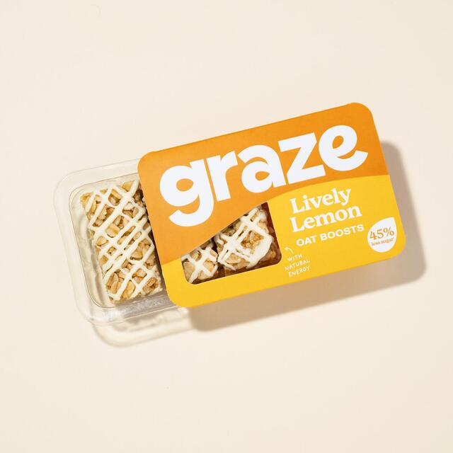 Graze Lively Lemon Snack Bars Wholegrain Oats thumbnail 2