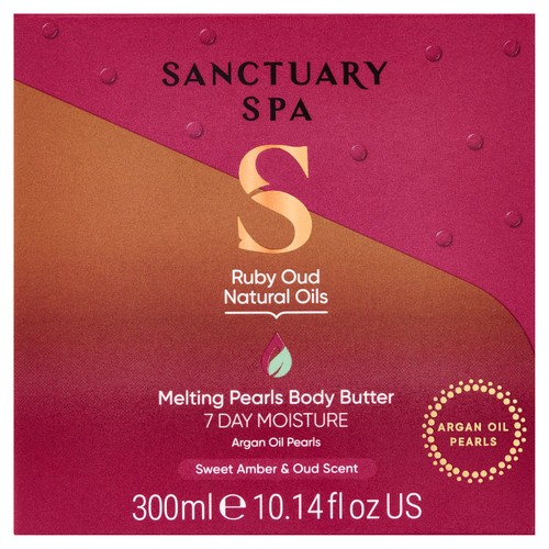 Sanctuary Spa Ruby Oud Natural Oils Melting Pearls Body Butter