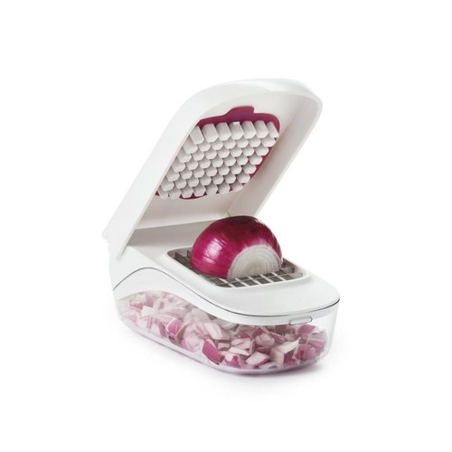 OXO SoftWorks Vegetable Chopper with Easy Pour Opening thumbnail 3